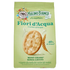 Mulino Bianco Armonia Fiori d'Acqua Cracker Senza Lievito Ricchi di Fibre 250g