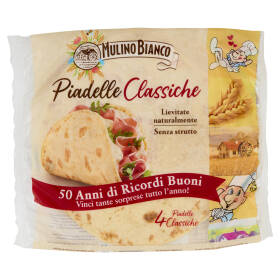 Mulino Bianco Piadelle Classiche Ideale per Piadina 4pz 300g
