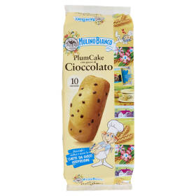 Mulino Bianco Plumcake Merenda con Yogurt italiano e Gocce di Cioccolato 10 pezzi 350g