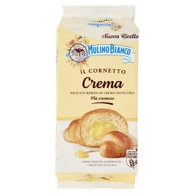 Mulino Bianco Cornetti Crema Merenda senza Additivi Conservanti 6 pezzi 300g