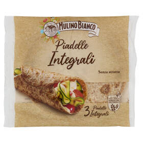 Mulino Bianco Piadelle Integrali Ideale per Piadina 3pz 225g