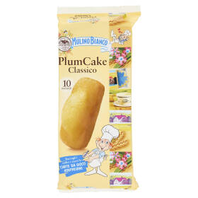 Mulino Bianco Plumcake Classico Merenda con Yogurt Italiano 10 pezzi 330g