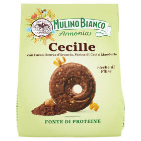 Mulino Bianco Armonia Cecille Biscotti Cacao Farina di Ceci Scorza Arancia Fonte Proteine 270g