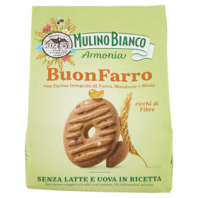 Mulino Bianco Armonia Buonfarro Biscotti Farro Mandorle Miele Senza Latte e Uova 270g