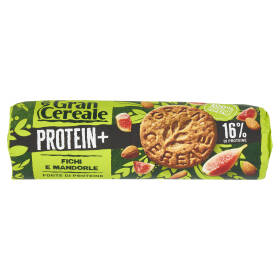Gran Cereale Protein + Biscotti con 16% di Proteine, Mandorle e Fichi 250g