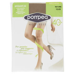 pompea Wellness Riposante 40 collant contenitivo 1/2-S Nero
