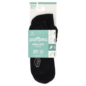 pompea Lei Minicalza Cotone short S 35-38 Nero 3 Paia