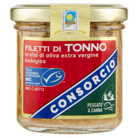 Consorcio Filetti di Tonno in olio di oliva extra vergine biologico 150 g