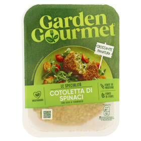 GARDEN GOURMET Cotoletta di Spinaci Vegetariana con Riso e Formaggio 2 pezzi 180g 