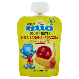 NESTLÉ MIO Merenda da spremere Mela, Banana e Fragola pouch 90 g
