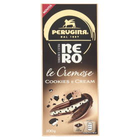 PERUGINA NERO Cookies&Cream Tavoletta Cioccolato Fondente Ripiena 100g
