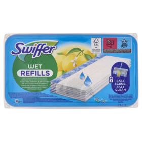 Swiffer Wet Panni Umidi Lavapavimenti Citrus Fresh - Ricarica 24 Salviette