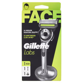 Gillette Labs Rasoio da Uomo, 1 Lametta + 1 Manico + 1 Base