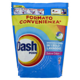Dash Pods Detersivo Lavatrice In Capsule, Salva Colore, 50 Lavaggi 865 g
