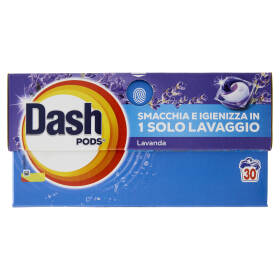 Dash Pods Detersivo Lavatrice In Capsule, Lavanda, 30 Lavaggi 588 g