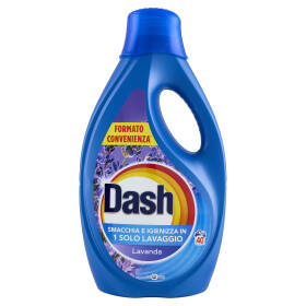 Dash Detersivo Liquido Lavatrice, Lavanda, 40 Lavaggi 1800 ml