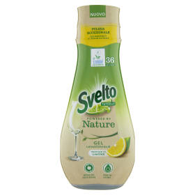 Svelto Tutto in 1 Powered by Nature Gel Lavastoviglie Profumo di Limone 640 ml