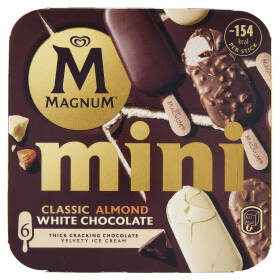 Magnum mini Classic, Almond, White Chocolate 6 Gelati 254,2 g