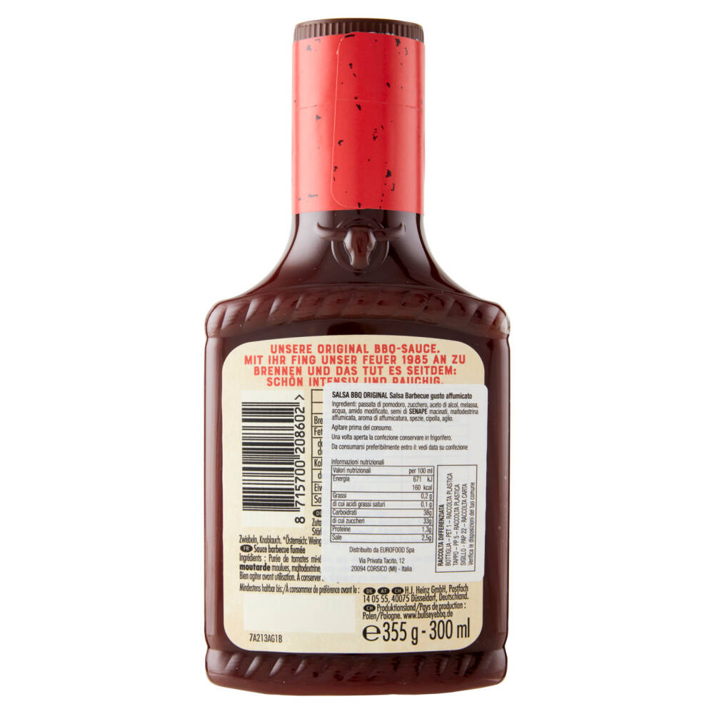 Bull S Eye Original Rauchige Bbq Sauce 300 Ml Nonpesa It Spesa Online