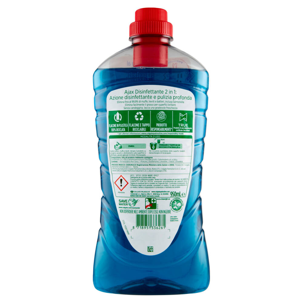 Sanomat Detersivo Disinfettante In Polvere – 2 X 20 Kg, Certificato VAH E RKI