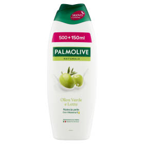 Palmolive bagnoschiuma Naturals Oliva Verde e Latte Idratante 650 ml