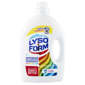 Lysoform Detersivo Igienizzante Colori Brillanti 36 Lavaggi 1,62 L