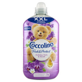 Coccolino Ammorbidente Concentrato Fresh & Protect Orchidea Viola & Mirtilli 76 Lavaggi 1750 ml