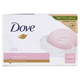 Dove pink for soft, smooth skin Bars 2 x 90 g