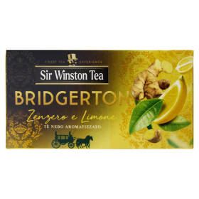 Sir Winston Tea Bridgerton Zenzero e Limone Tè Nero Aromatizzato 20 x 1,75 g